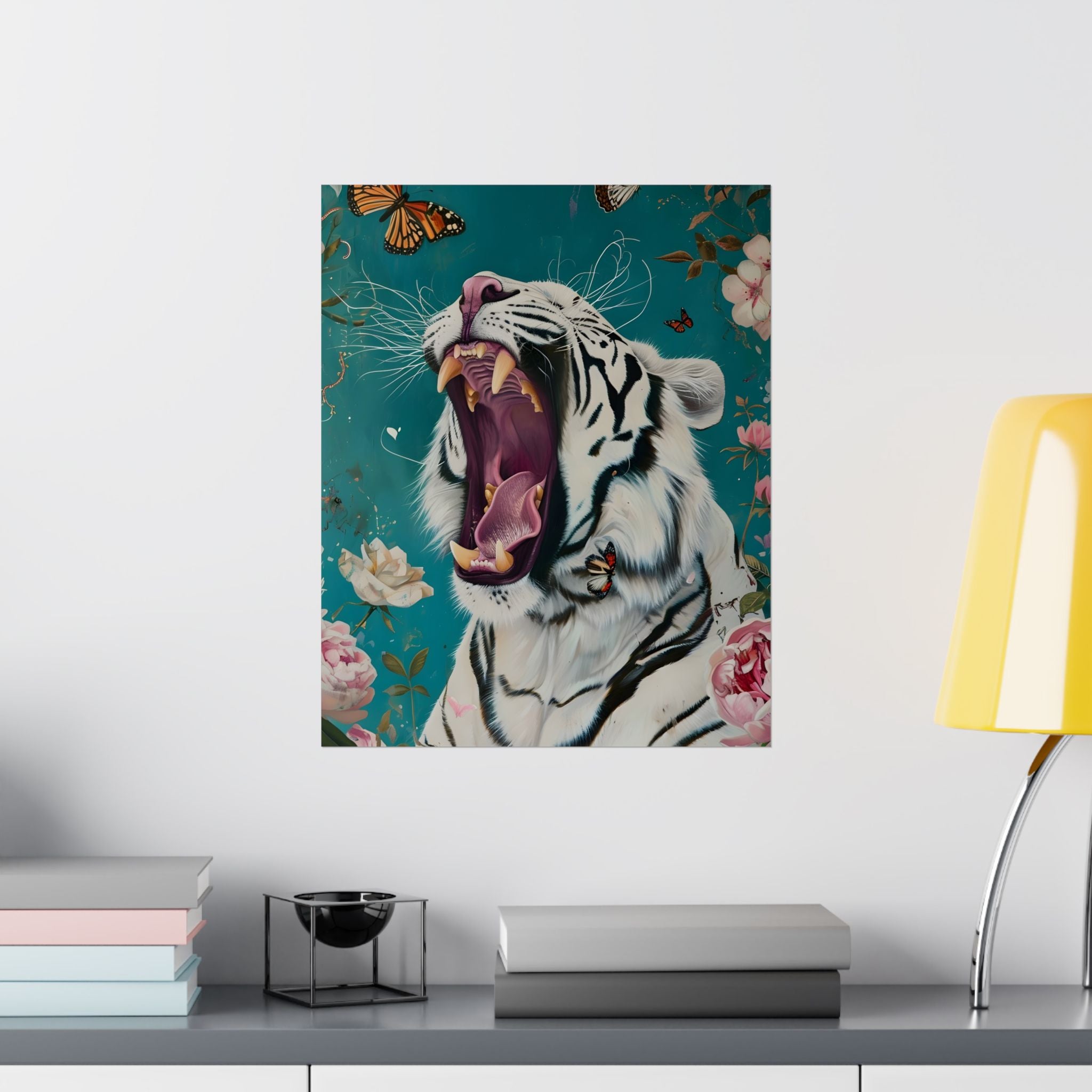 Roar of the Wild Bloom Matte Vertical Poster — Wall Art