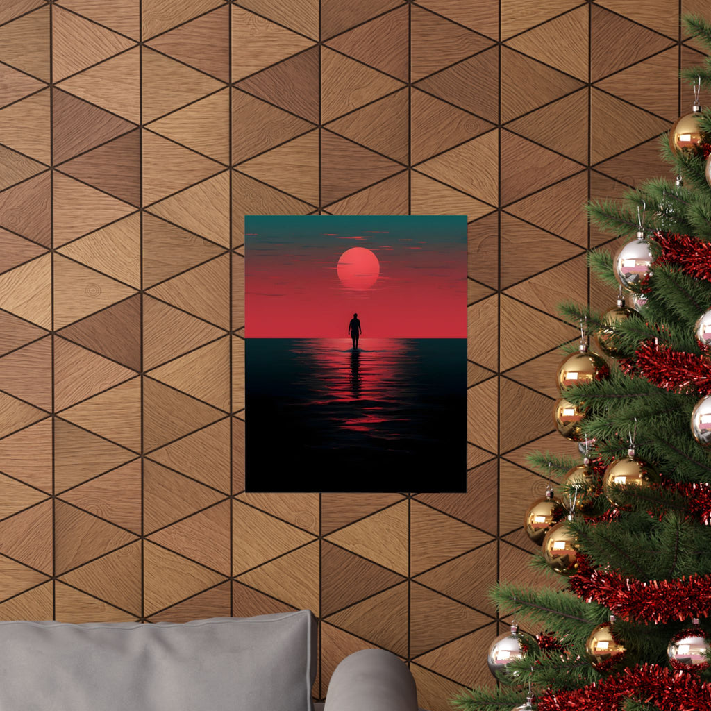A Walk Through the End of the Day Matte Vertical Poster — Wall Art