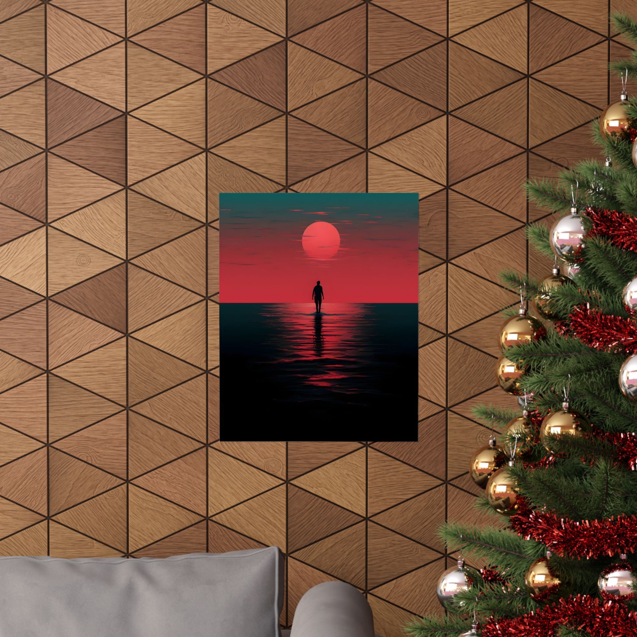 A Walk Through the End of the Day Matte Vertical Poster — Wall Art