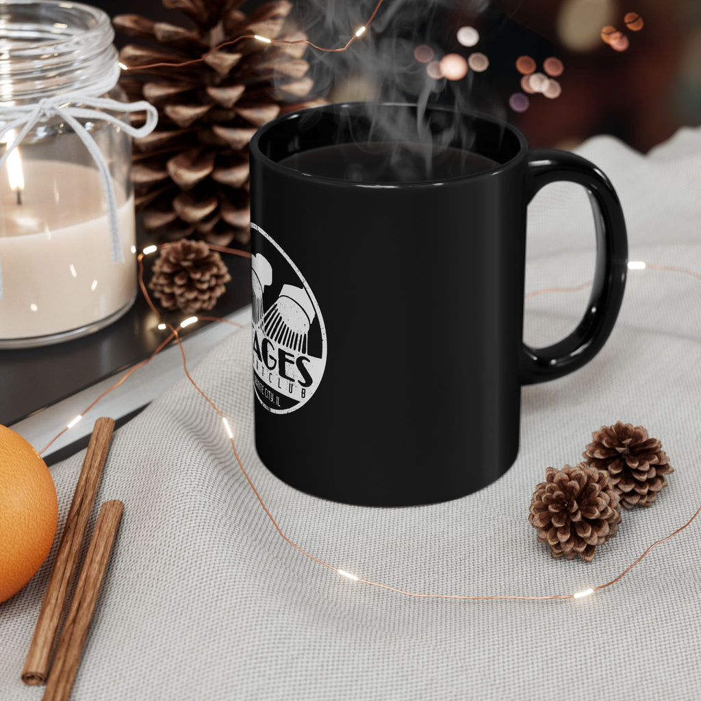 Stages Night Logo Retro Black Mug (11oz, 15oz)