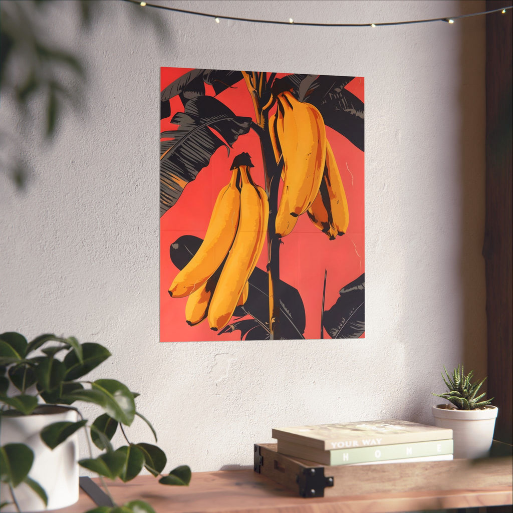 Pop Banana Matte Vertical Poster — Wall Art
