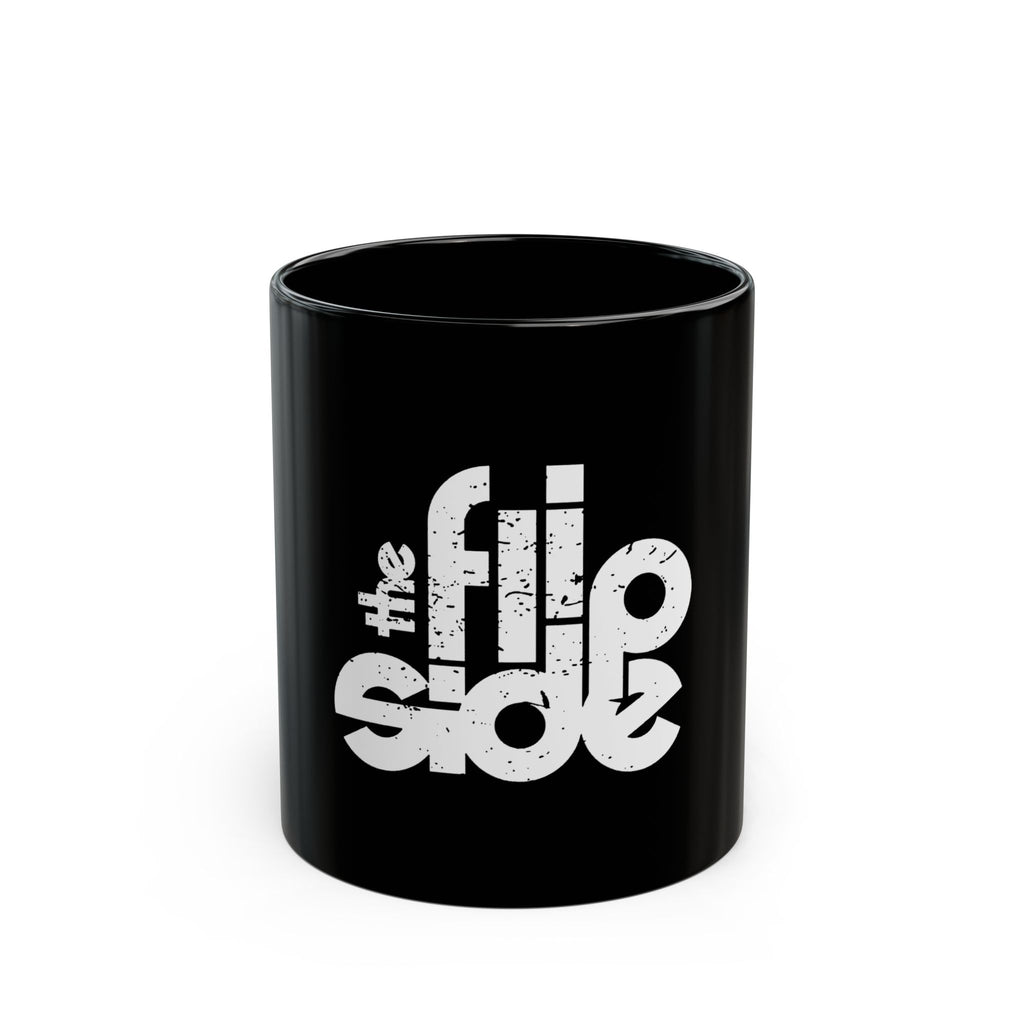 The Flip Side Retro Logo  Black Mug (11oz, 15oz)