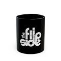The Flip Side Retro Logo  Black Mug (11oz, 15oz)