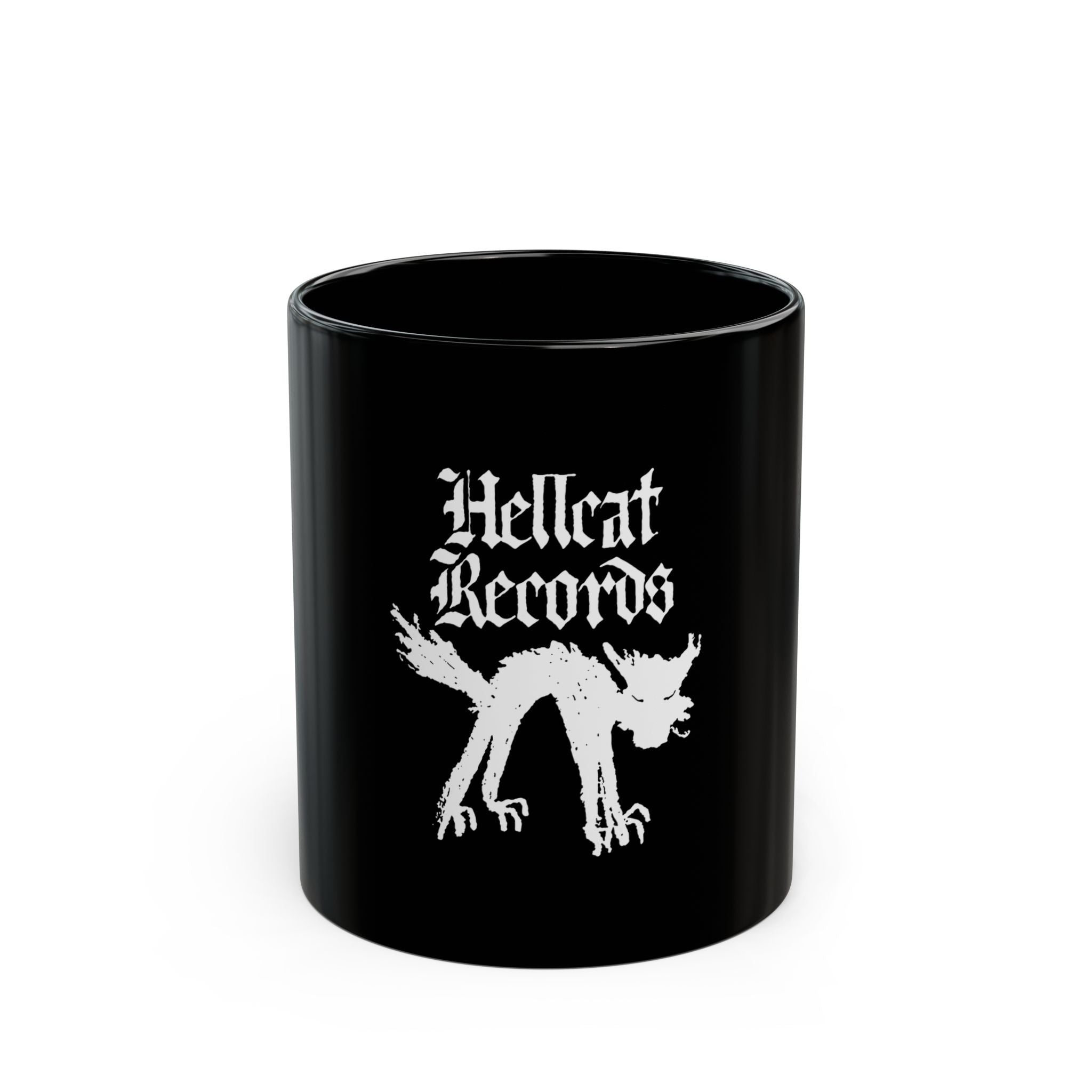 Hellcat Records Retro Black Mug (11oz, 15oz)