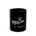 Pussy Cat Theatres Logo Retro Black Mug (11oz, 15oz)