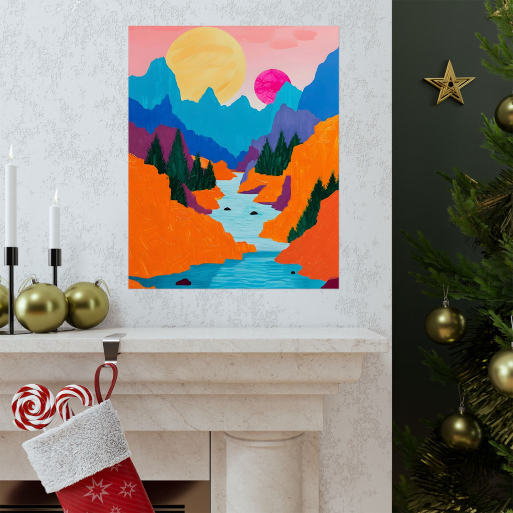 Day at the Shore Matte Vertical Poster — Wall Art