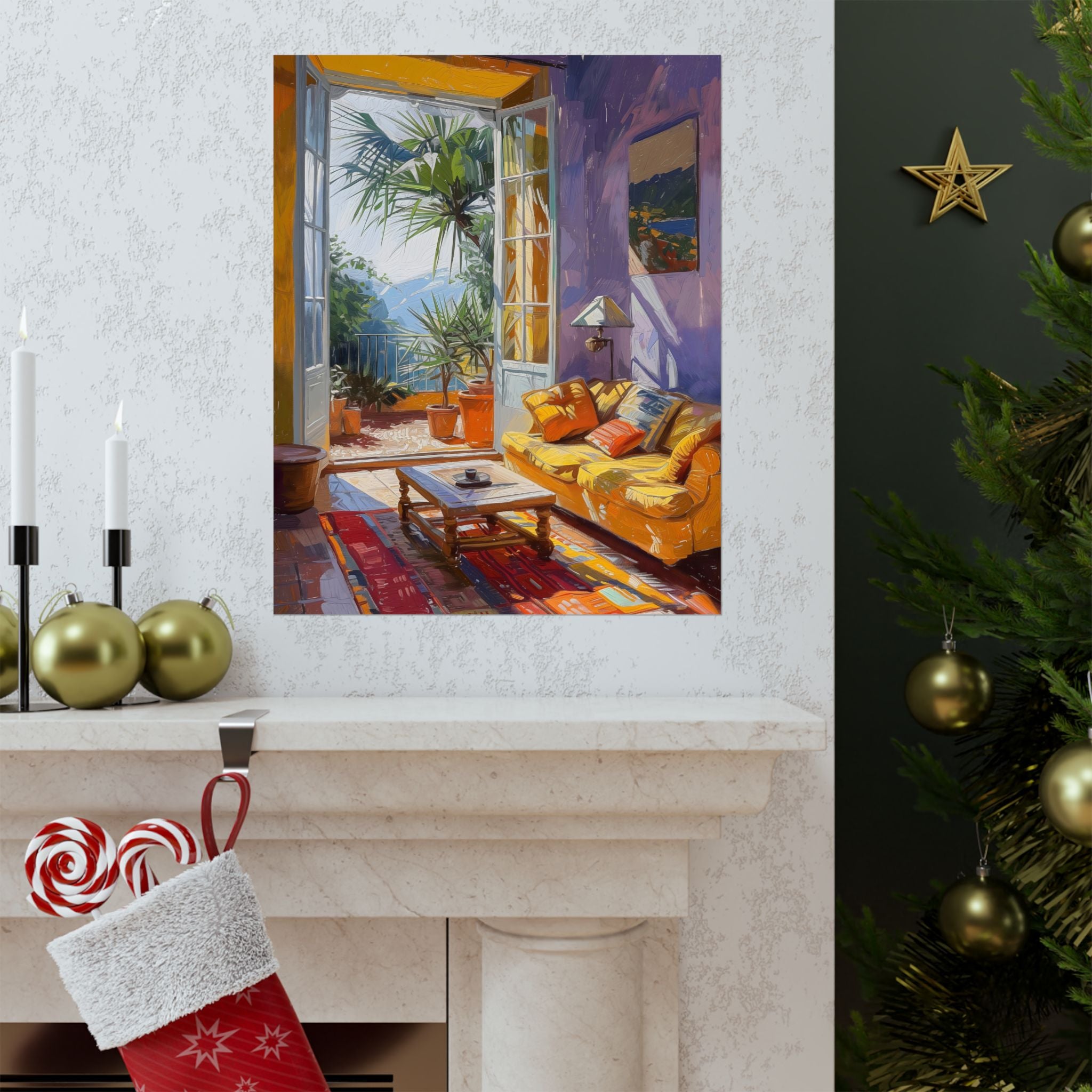 Morning in the Painted Room Matte Vertical Poster — Wall Art