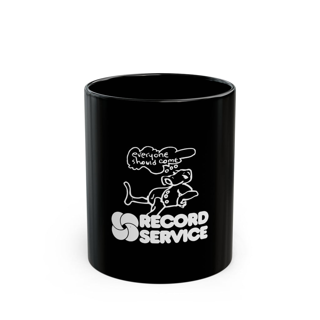 Record Service Logo  Black Mug (11oz, 15oz)