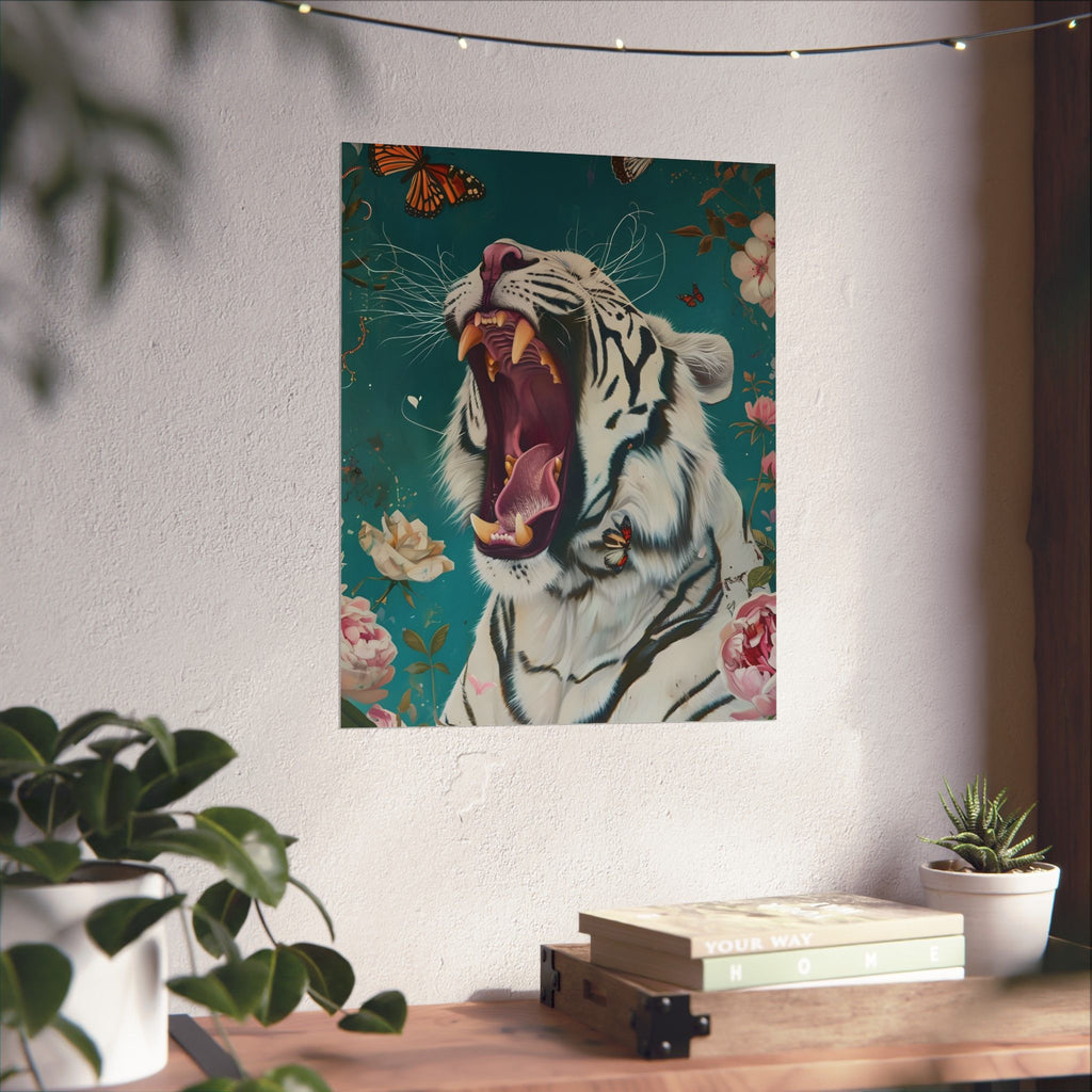 Roar of the Wild Bloom Matte Vertical Poster — Wall Art
