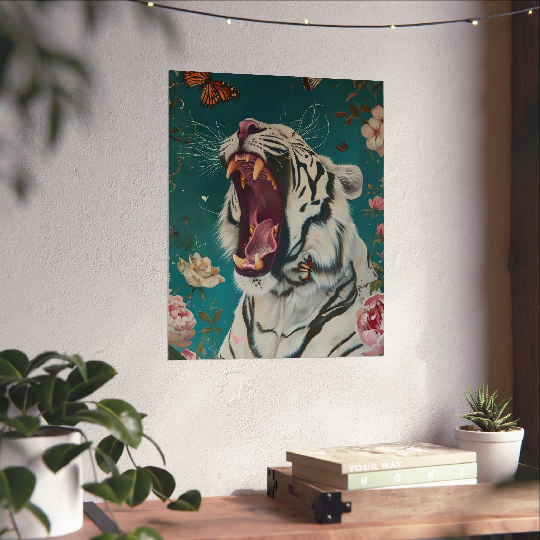 Roar of the Wild Bloom Matte Vertical Poster — Wall Art