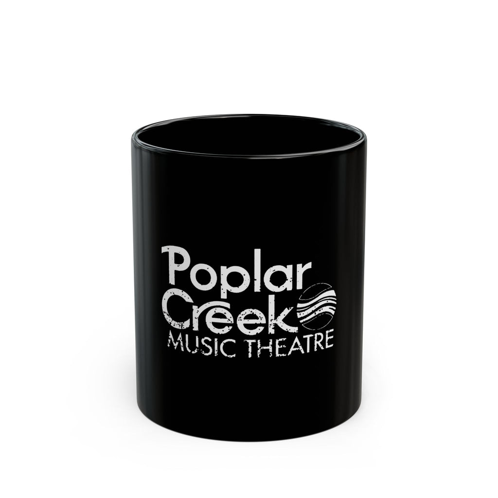 Poplar Creek Logo Retro Black Mug (11oz, 15oz)