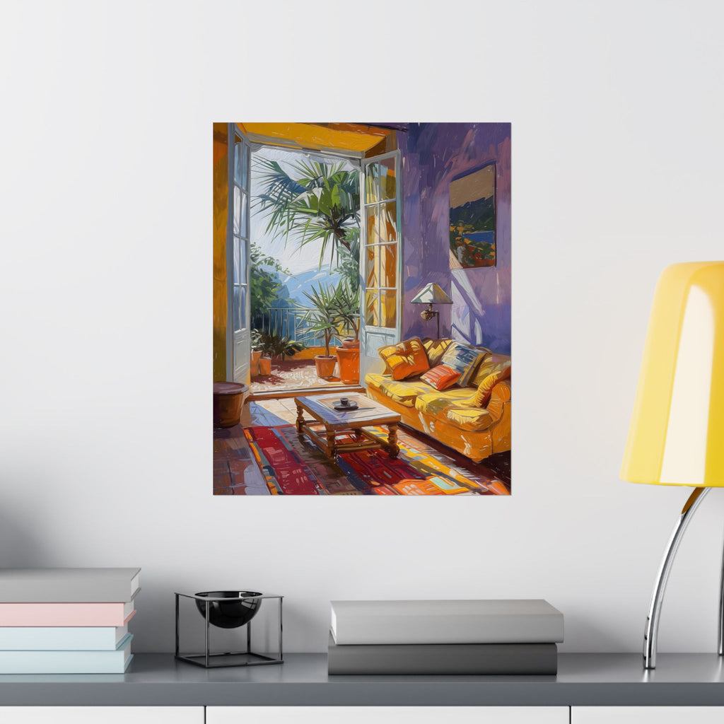 Morning in the Painted Room Matte Vertical Poster — Wall Art