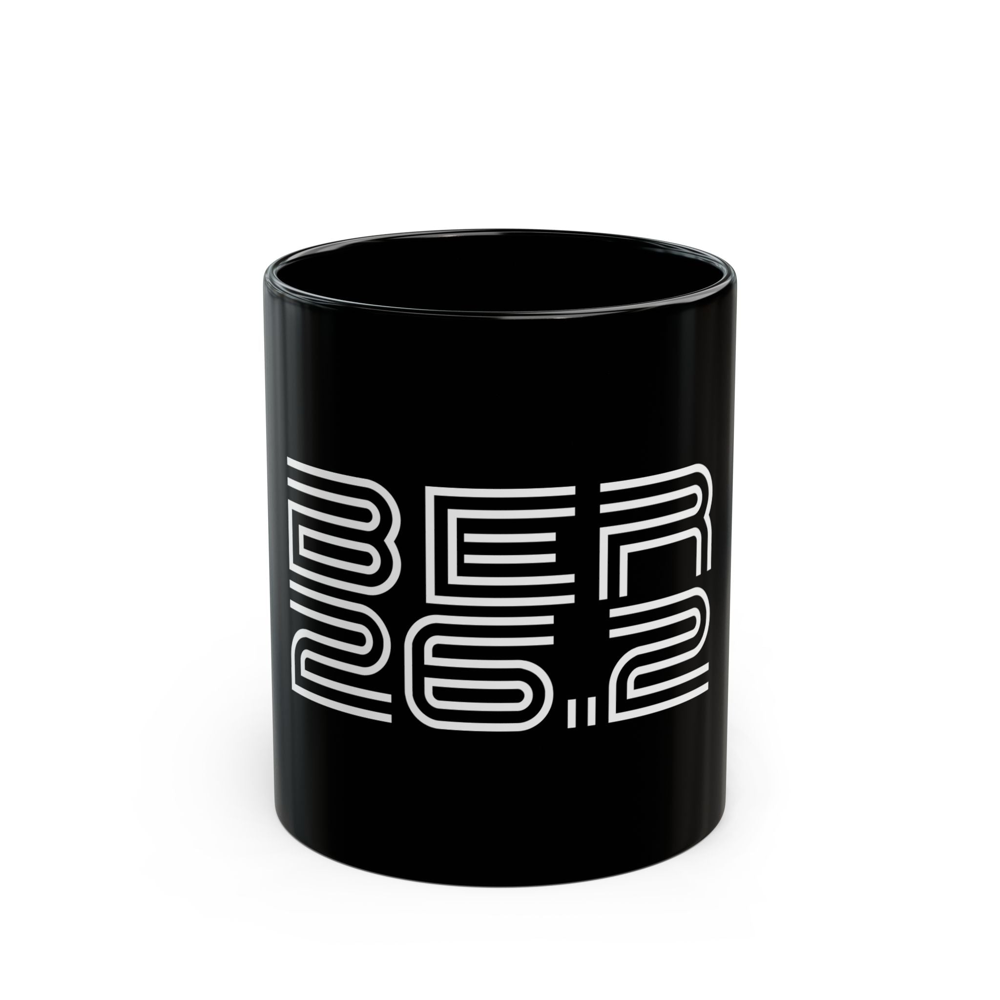 Berlin 26 2 Running Marathon Black Mug (11oz, 15oz)