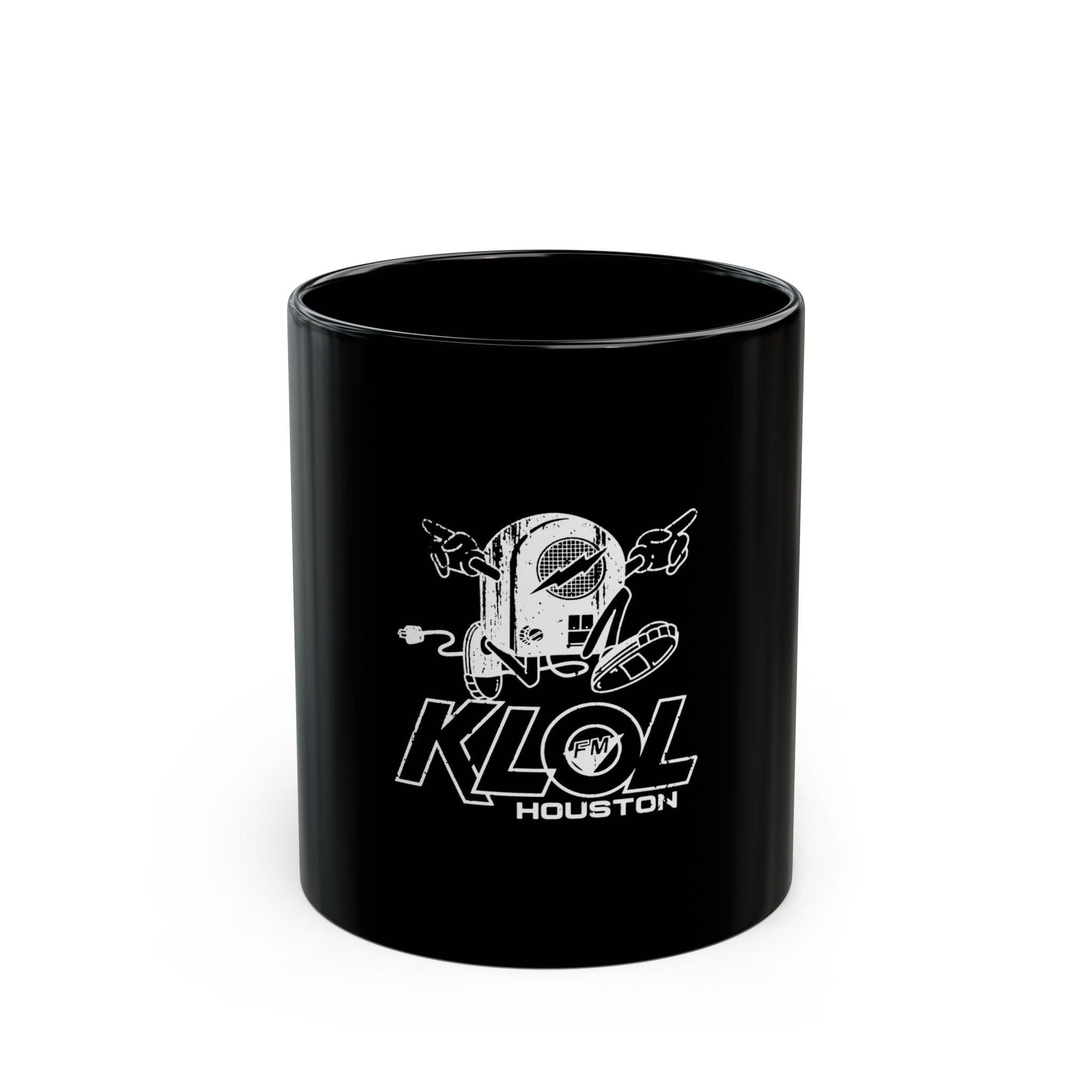 KLOL Retro Logo Black Mug (11oz, 15oz)