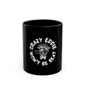 Crazy Eddie Logo Retro Black Mug (11oz, 15oz)