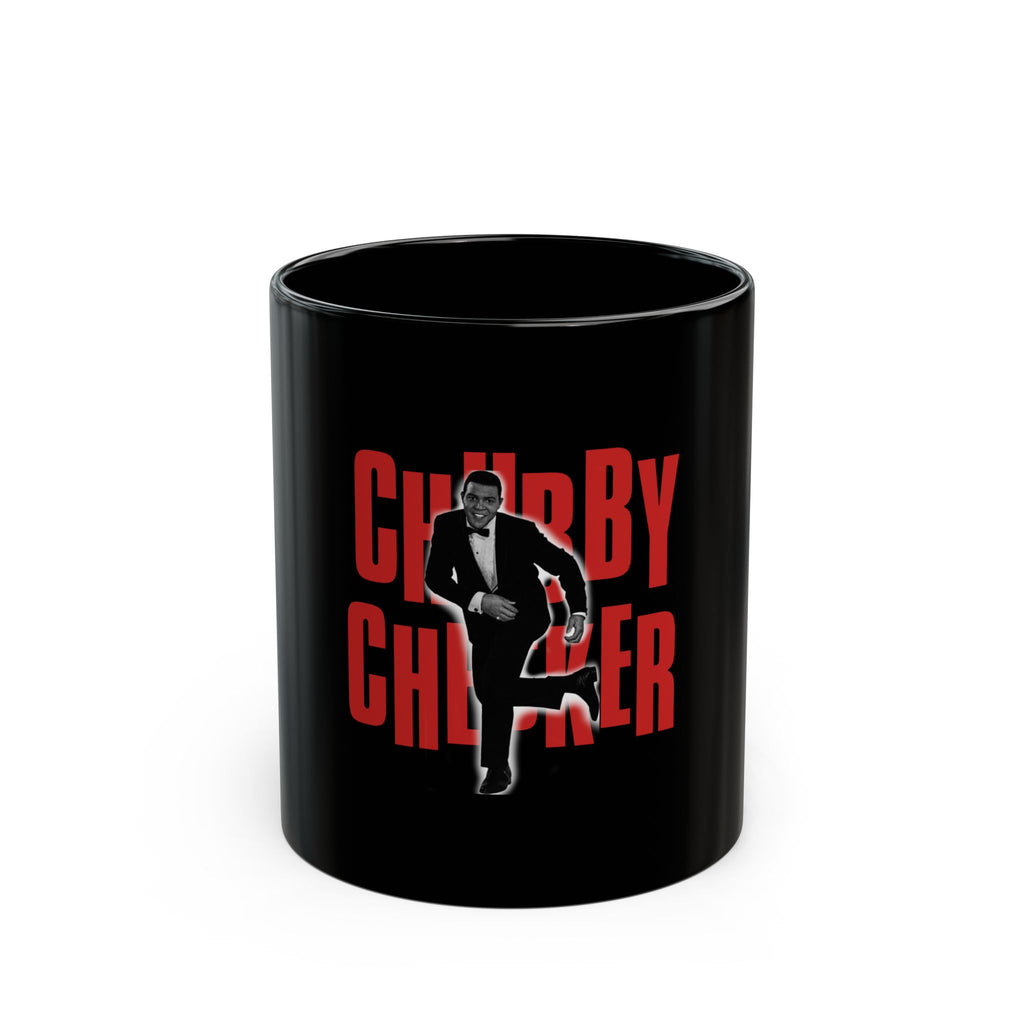 Chubby Checker Logo Retro Black Mug (11oz, 15oz)