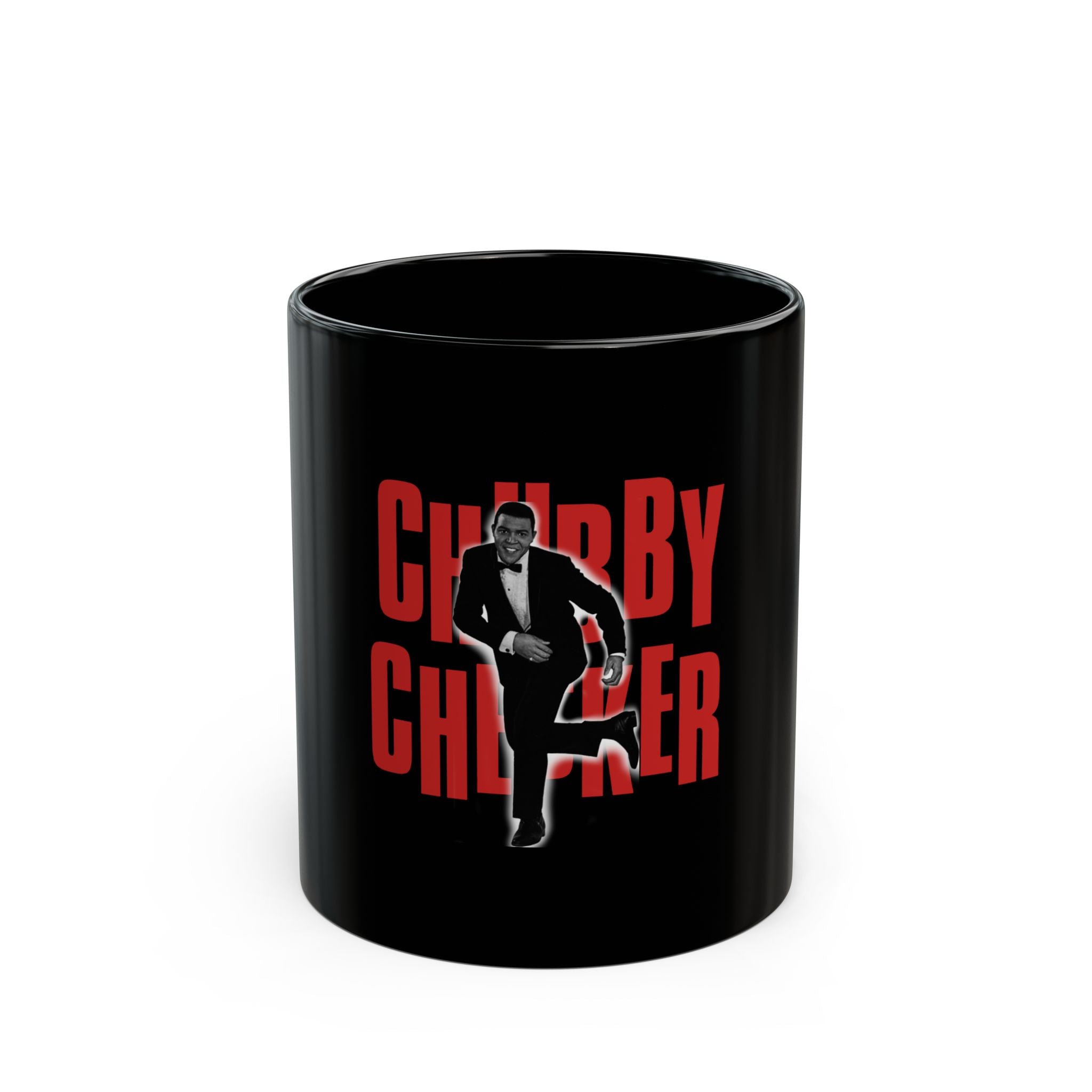 Chubby Checker Logo Retro Black Mug (11oz, 15oz)