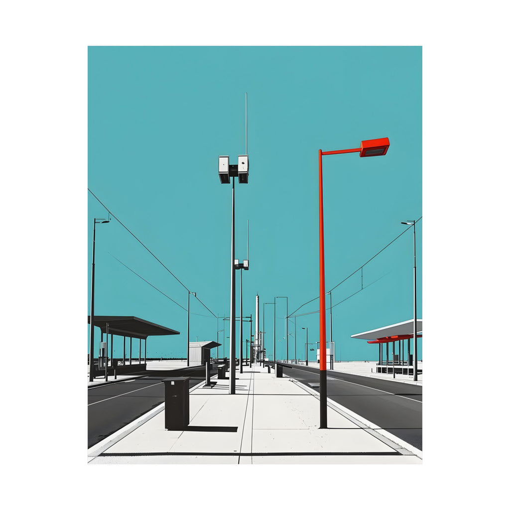 Where the Future Feels Empty Matte Vertical Poster — Wall Art