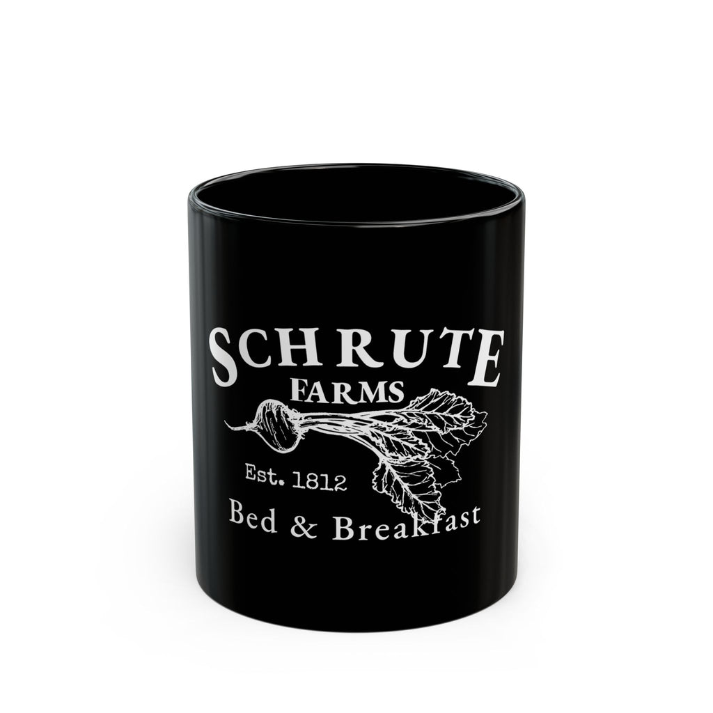 Schrute Farms Logo Retro Black Mug (11oz, 15oz)