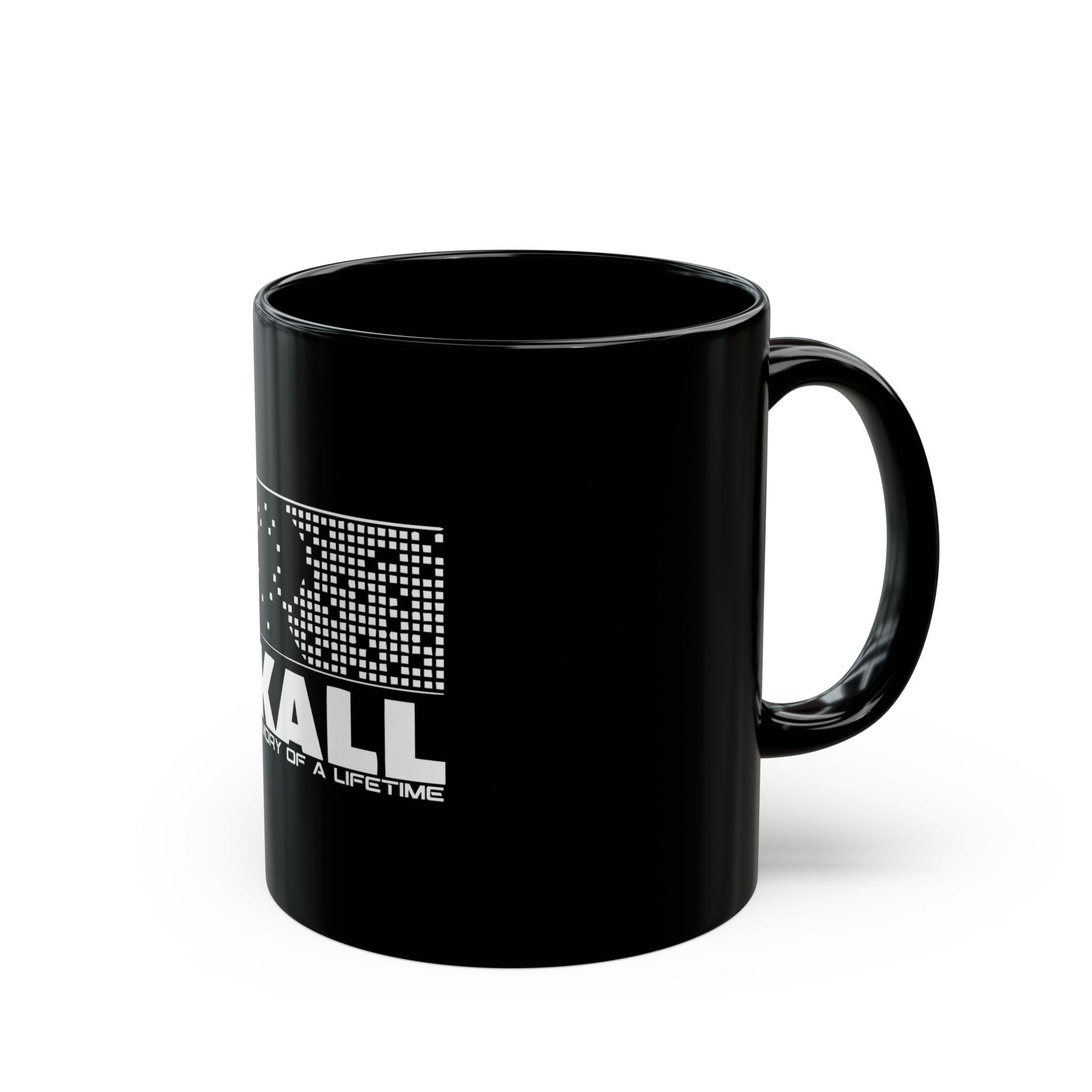 Rekall Retro Logo Black Mug (11oz, 15oz)