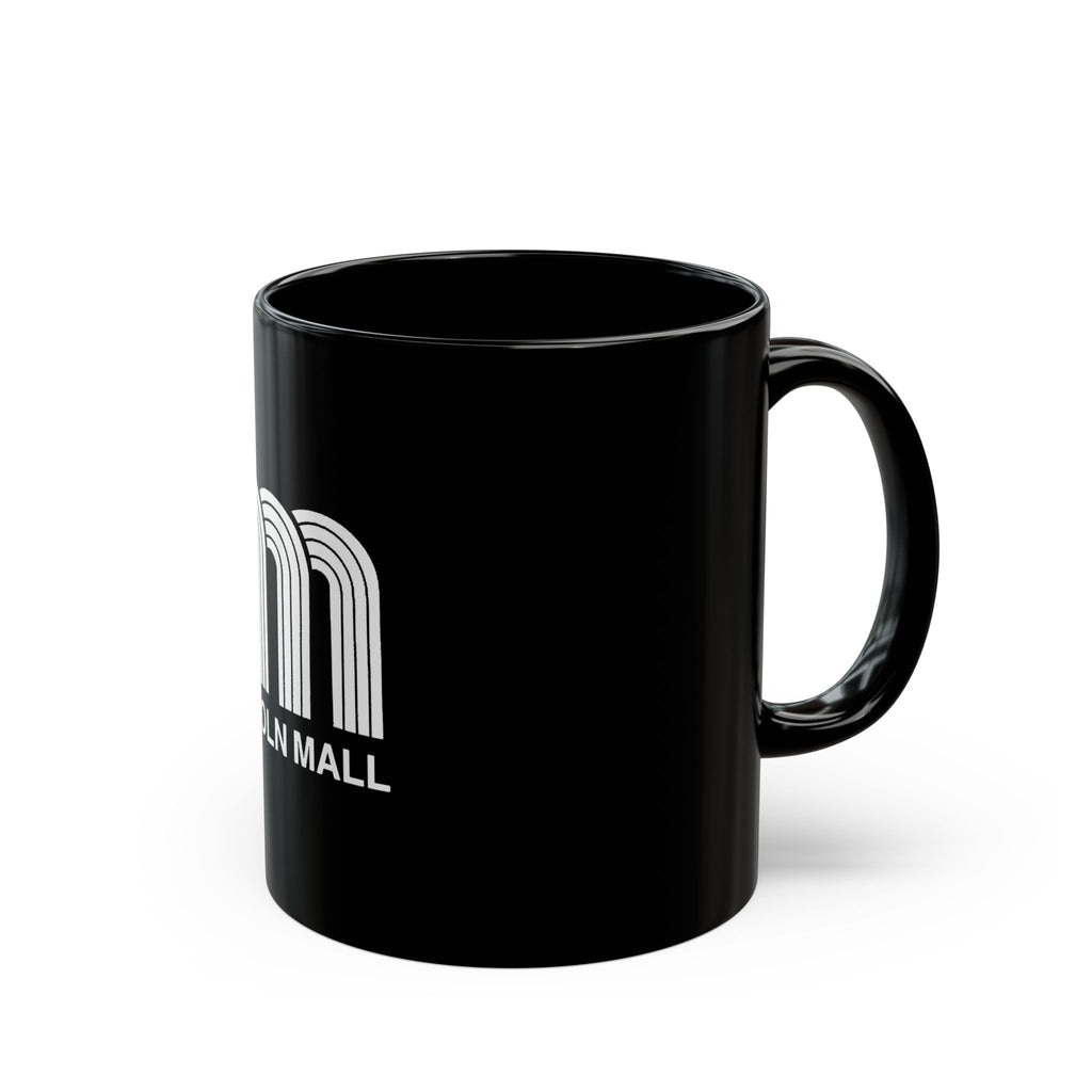 Lincoln Mall Logo Retro Black Mug (11oz, 15oz)