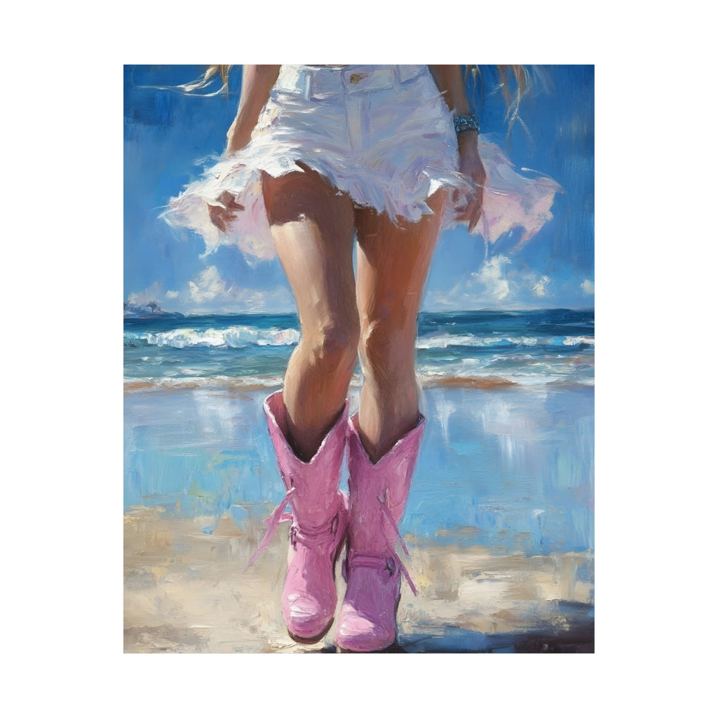 Summer Breeze Art Matte Vertical Poster —  Wall Art