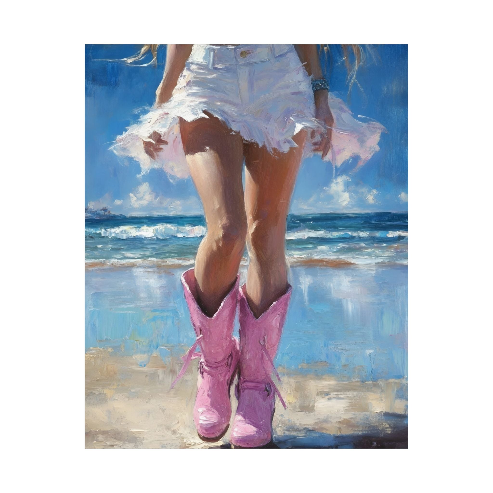 Summer Breeze Art Matte Vertical Poster —  Wall Art