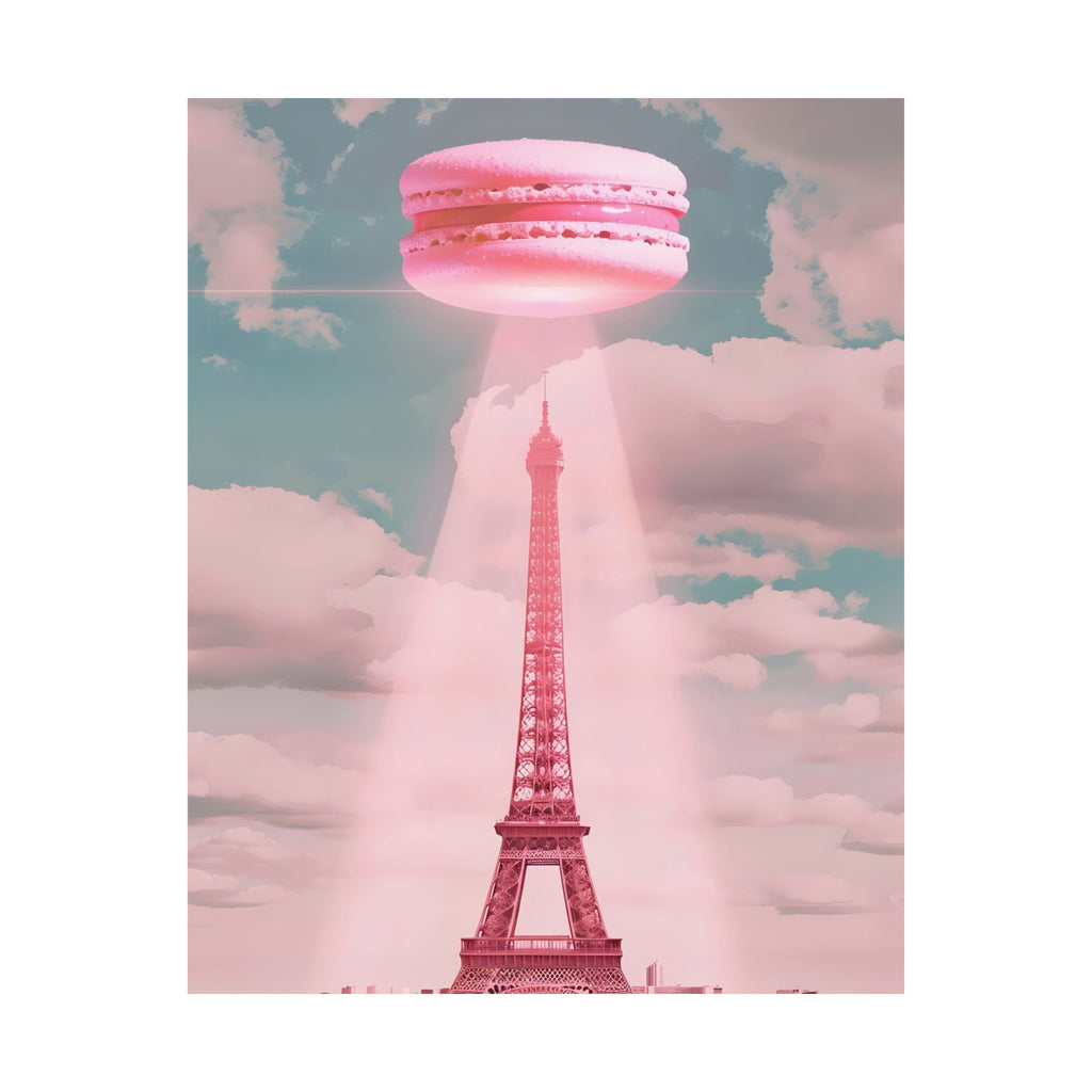 Attack of the Giant Macaron Matte Vertical Poster — Wall Art
