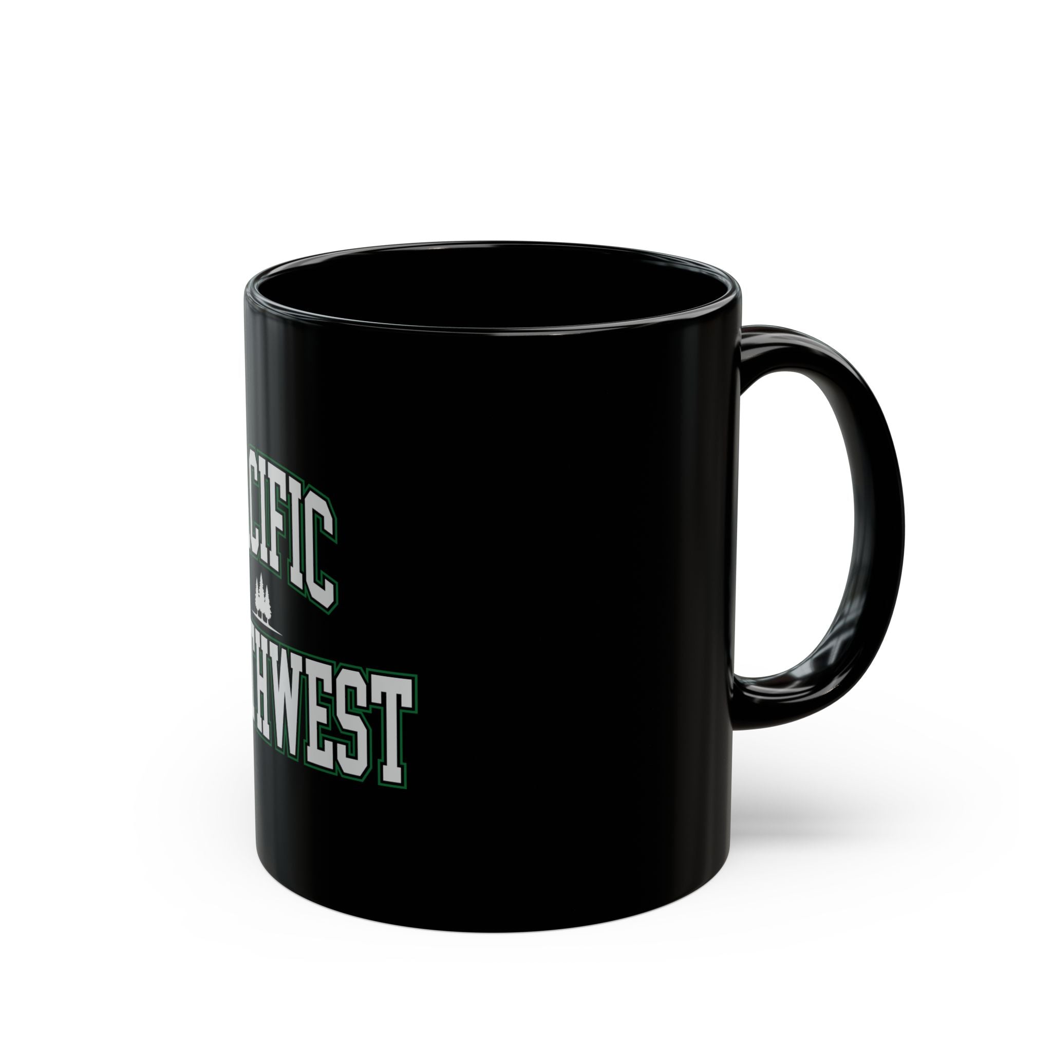 Pacific Northwest Logo Retro Black Mug (11oz, 15oz)