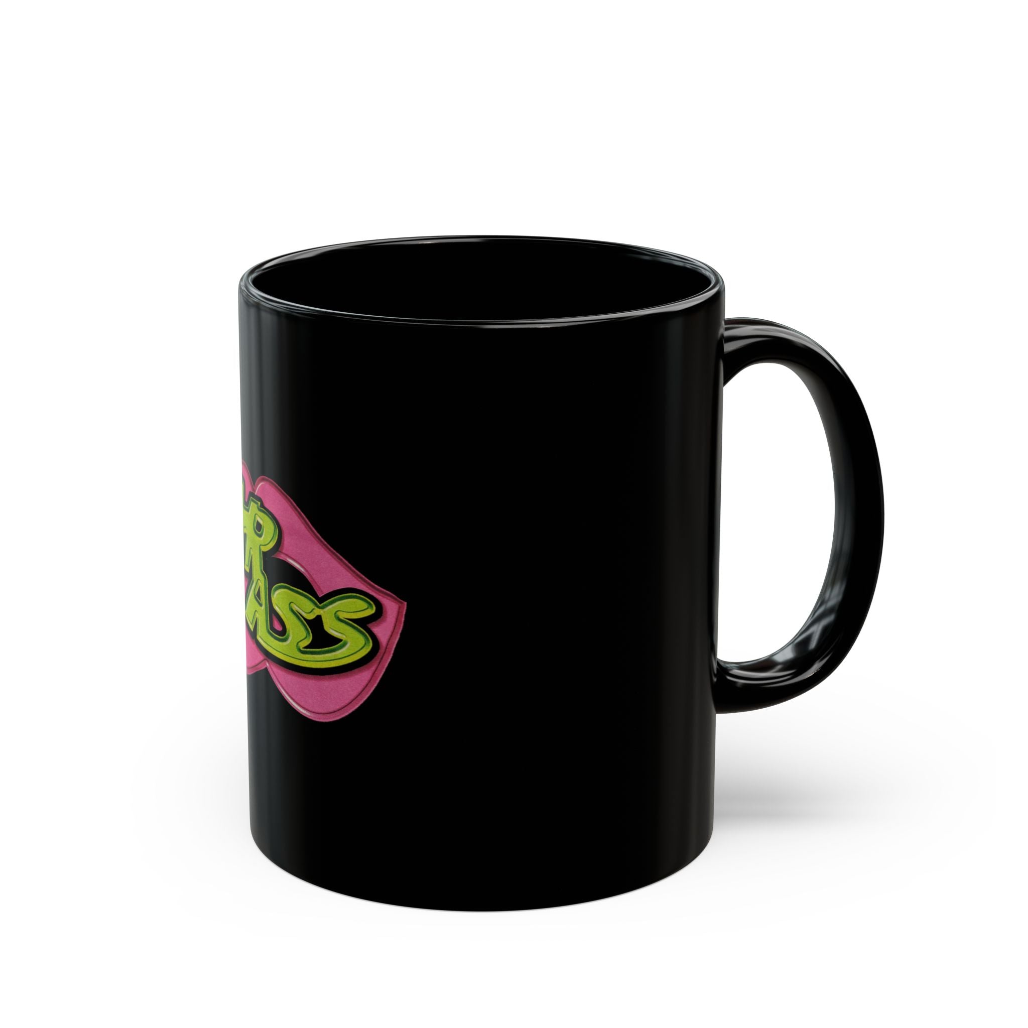 Mr ASS Logo Retro Black Mug (11oz, 15oz)