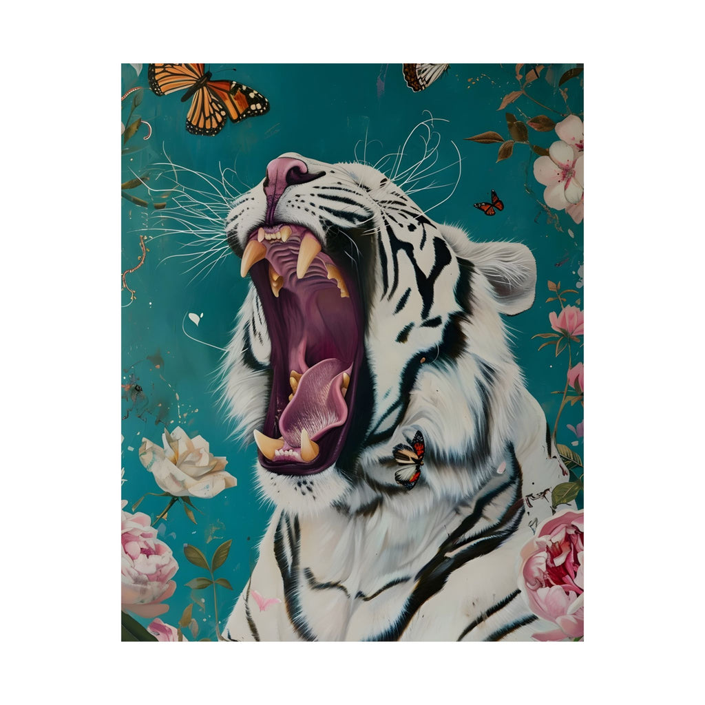 Roar of the Wild Bloom Matte Vertical Poster — Wall Art