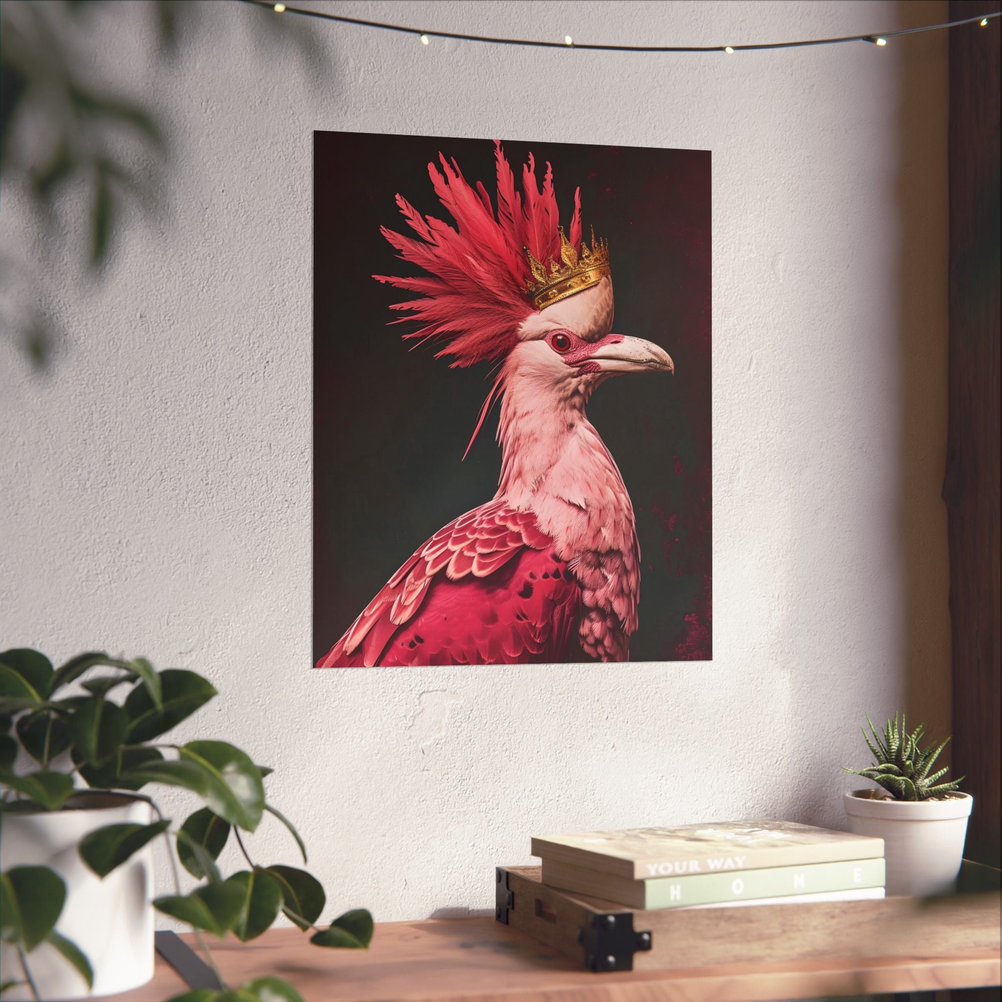 Pink Majesty Matte Vertical Poster — Wall Art