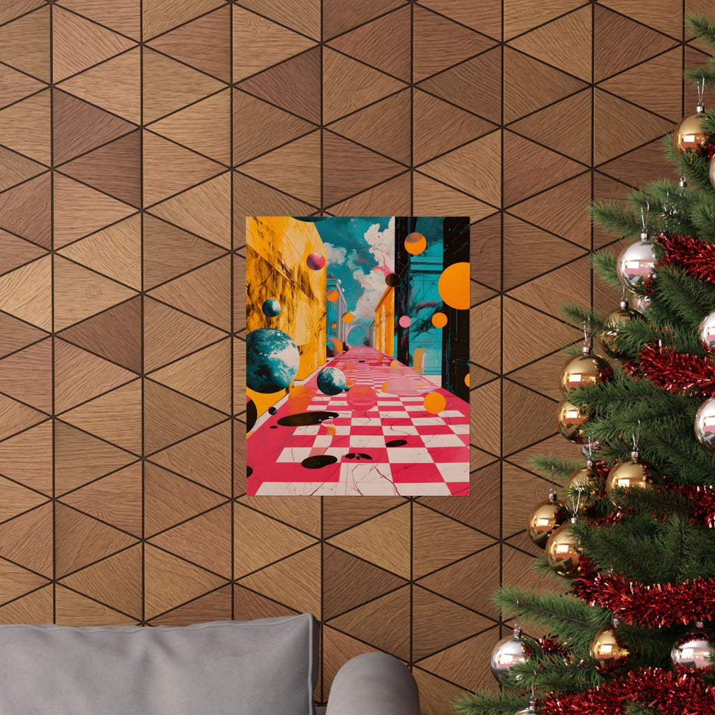 Dimension Drift Matte Vertical Poster — Wall Art