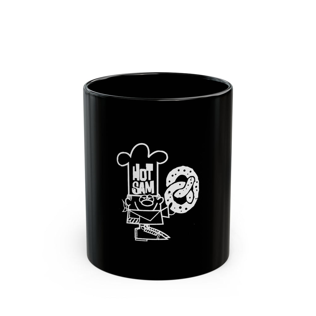 Hot Sam Food Logo Retro Black Mug (11oz, 15oz)