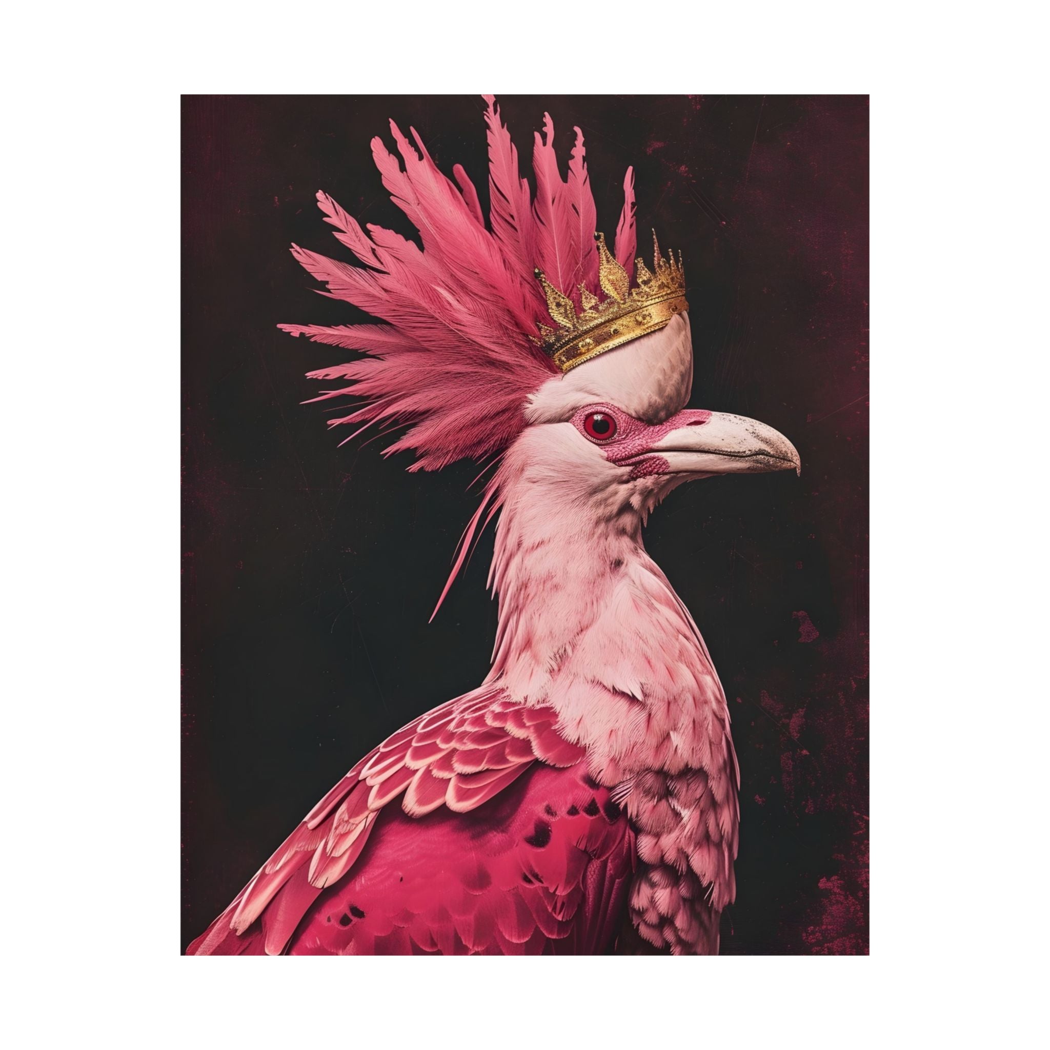 Pink Majesty Matte Vertical Poster — Wall Art