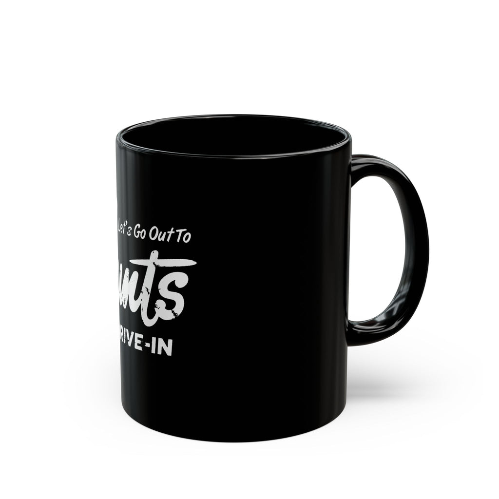 Hunts Drive In Logo Black Mug (11oz, 15oz)