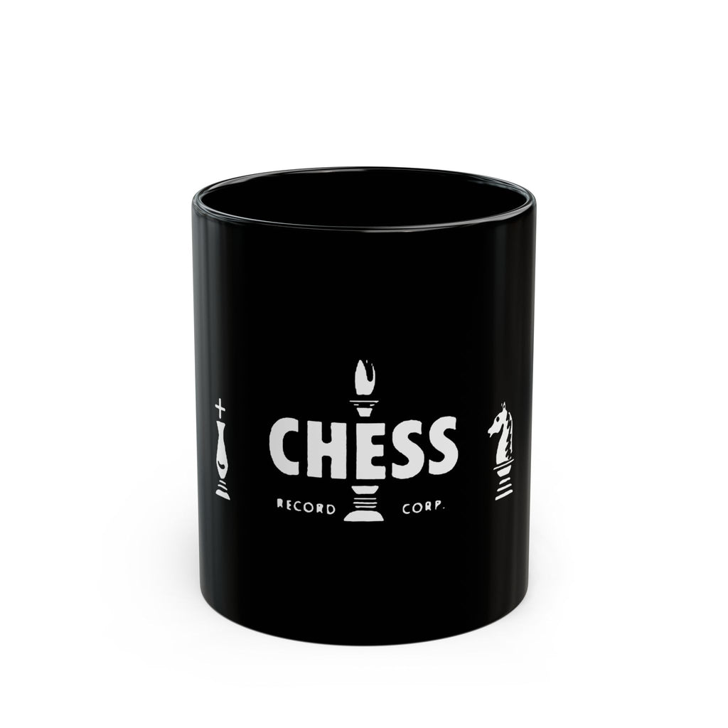 Chess Record Logo Retro Black Mug (11oz, 15oz)