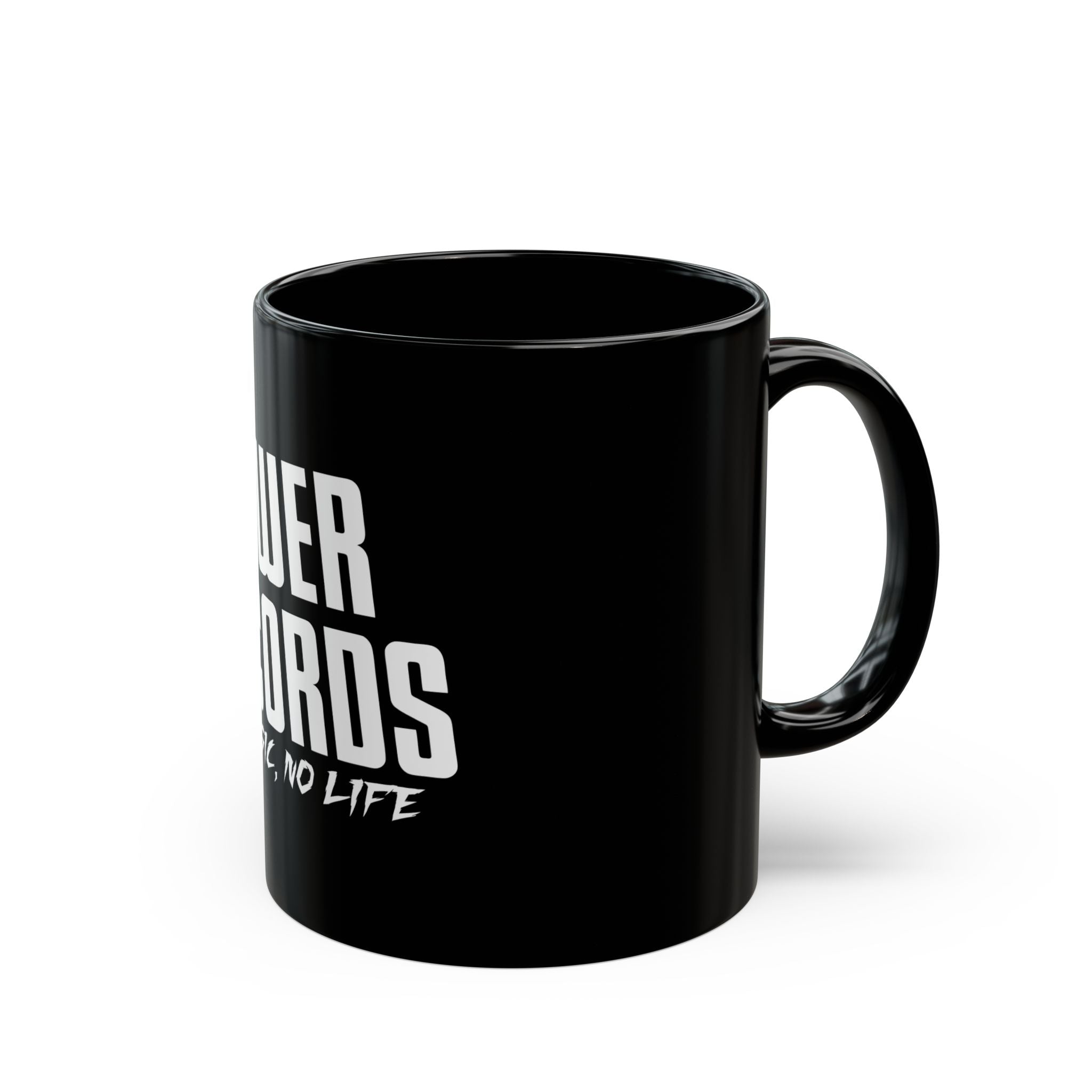 Tower Records Logo Retro Black Mug (11oz, 15oz)