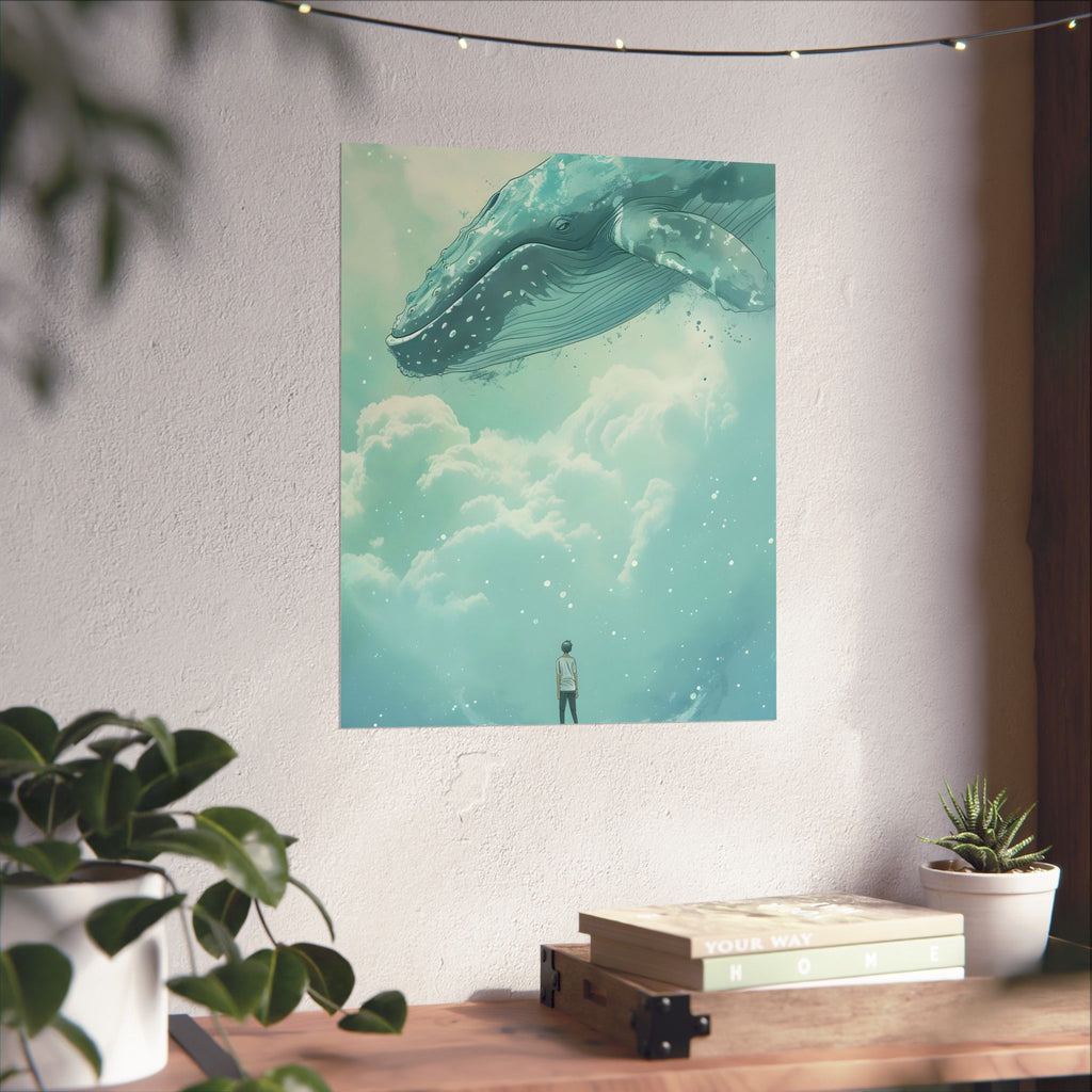 Where the Clouds Whisper Giants Matte Vertical Poster — Style Wall Art