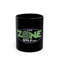Zone 101.5 FM Radio Retro Logo  Black Mug (11oz, 15oz)