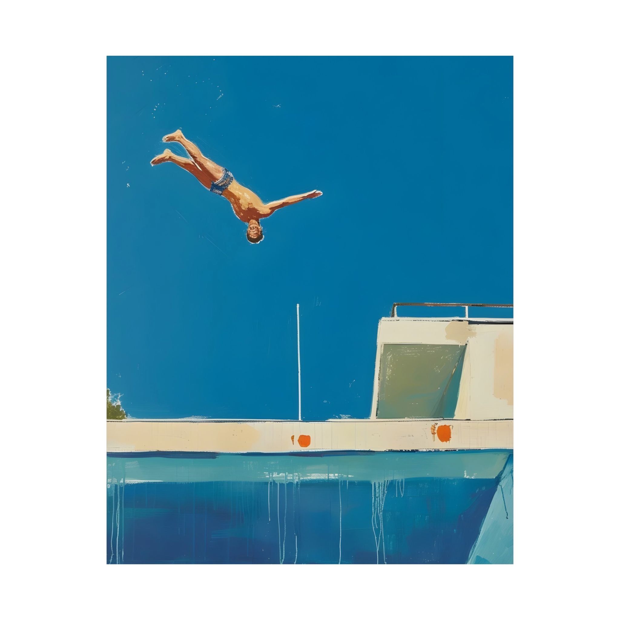 A Moment Before the Splash Matte Vertical Poster — Wall Art