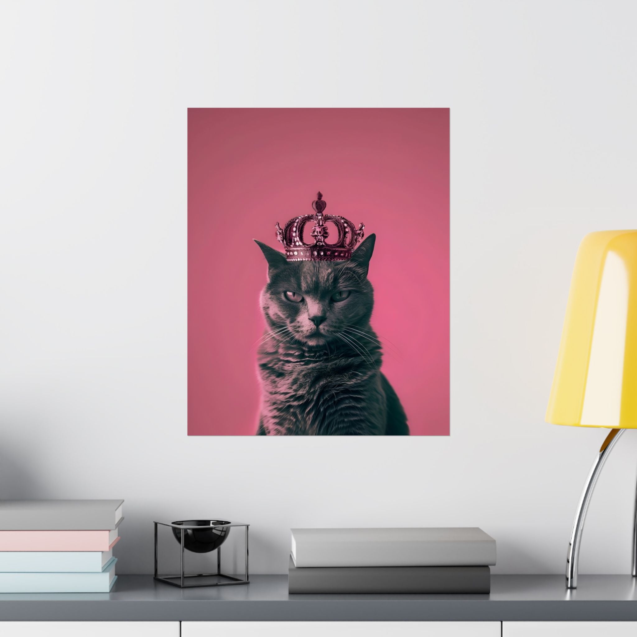 Queen of Cats Matte Vertical Poster — Wall Art