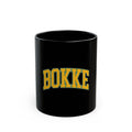 Bokke Logo Retro Black Mug (11oz, 15oz)