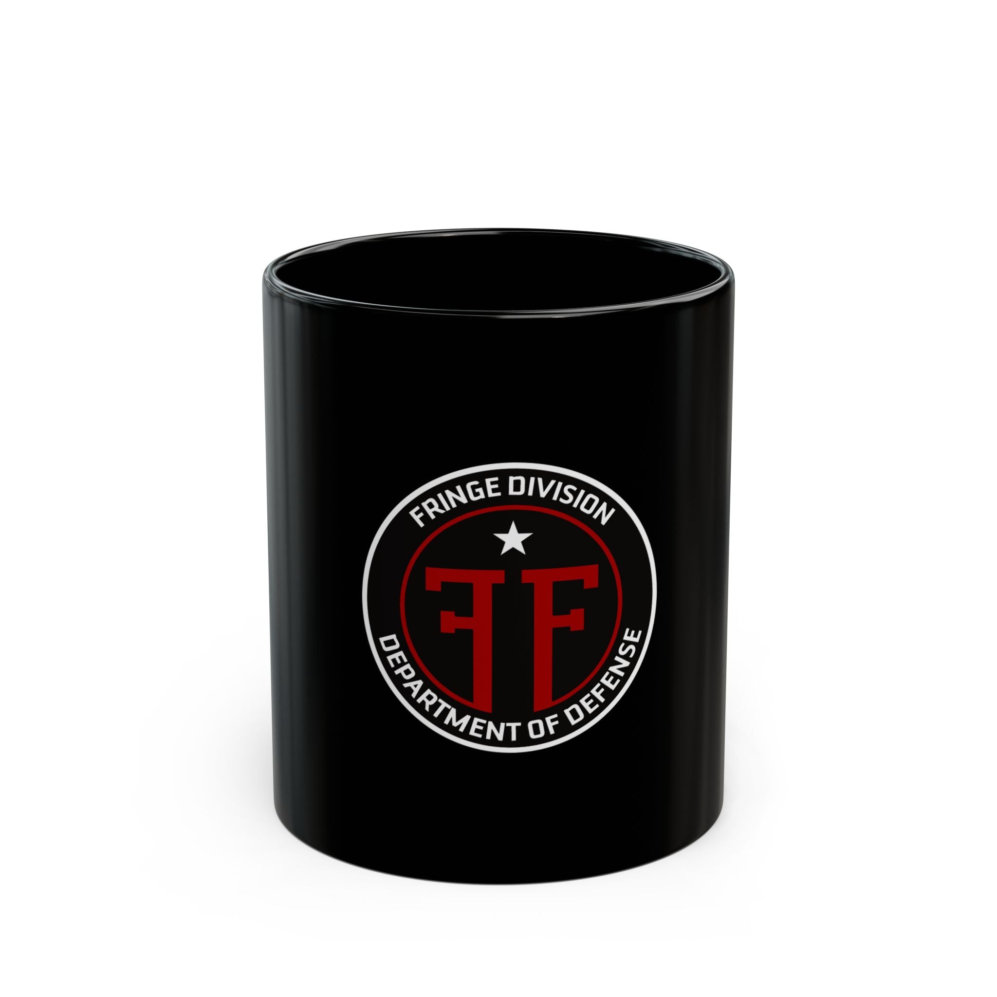Fringe Division Logo Retro Black Mug (11oz, 15oz)