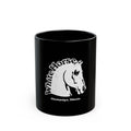 White Horse Logo  Black Mug (11oz, 15oz)