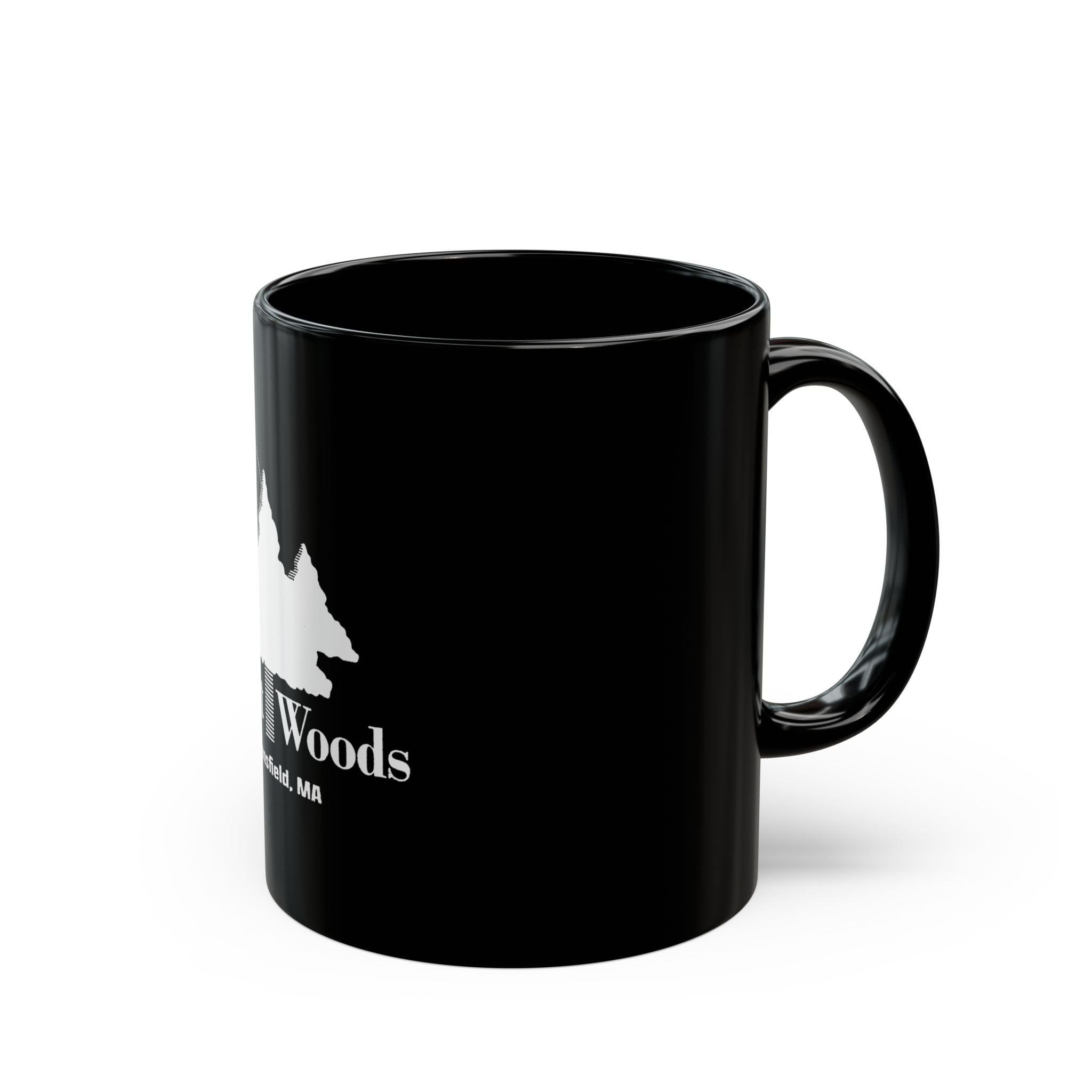 Great Woods Retro Logo Black Mug (11oz, 15oz)