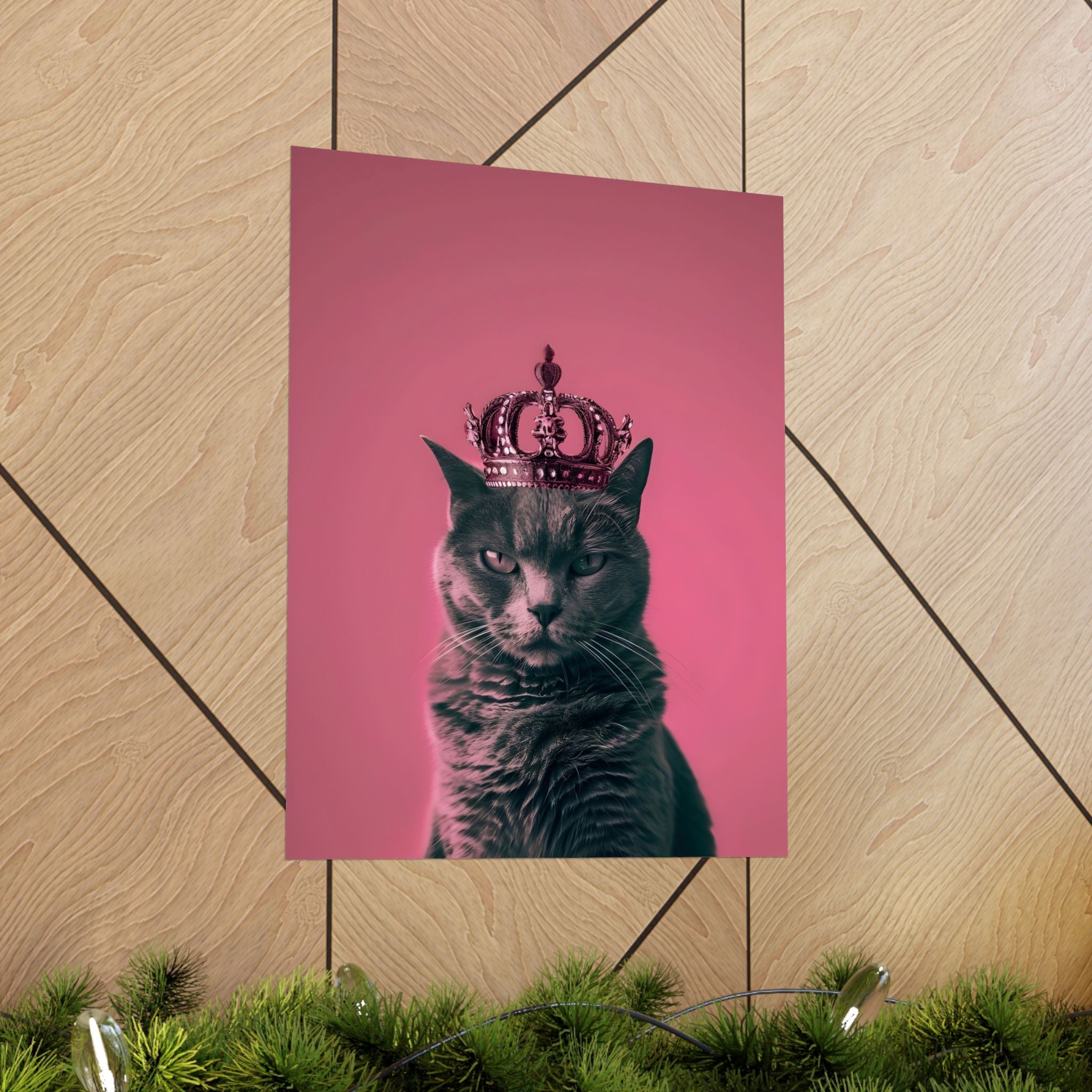 Queen of Cats Matte Vertical Poster — Wall Art
