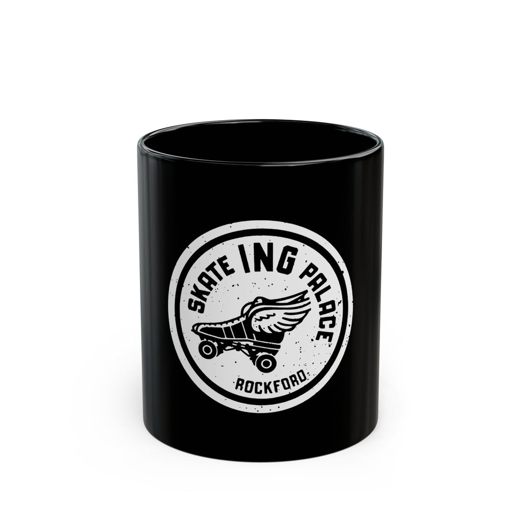 Skate Ing Palace Retro Logo Black Mug (11oz, 15oz)