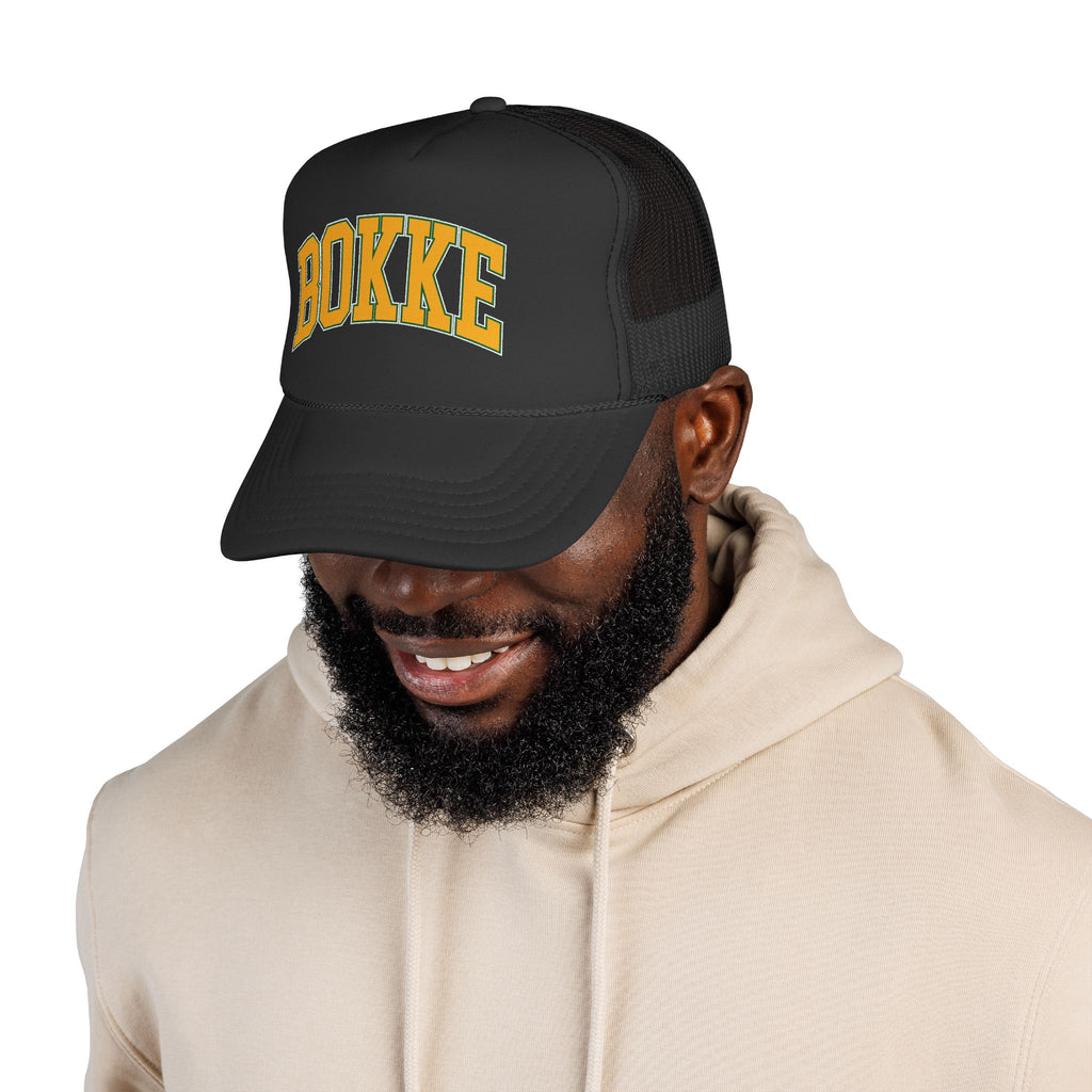 Bokke Football Club Retro Cap Logo – Vintage Arch Logo Mesh Hat