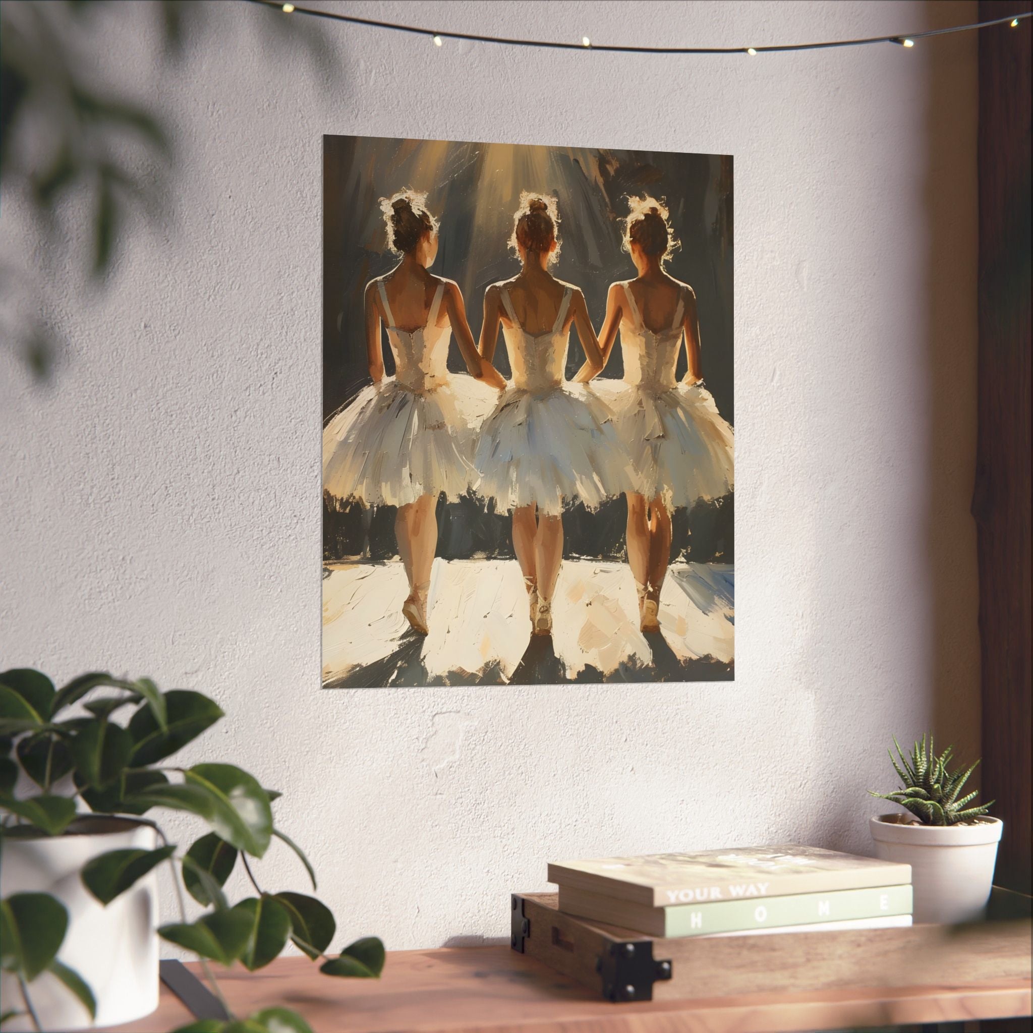 Dancers in the Light Art Matte Vertical Poster —  Wall Art